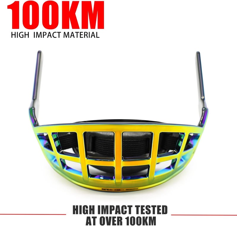 GY Hockey Helmet Face Shield Cage Adult Ice Hockey Half Shield Cage Lower-Face Protection for Chin/Lips/Teeth Without Hindering Breathability - Image 2